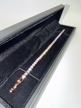 Rose Gold Tennis Bracelet - 4mm